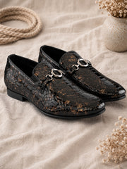 Pelle Albero Men Black Formal Mocassin