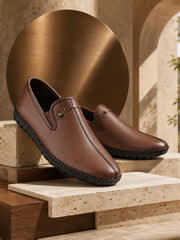 Pelle Albero Men Brown Casual Mocassin