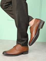 Pelle Albero Men Tan Colour Leather Derby Shoes