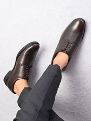 Pelle Albero Men's Formal Comfortable Leather Brown Derby