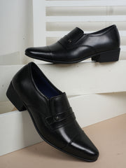 Pelle Albero Cuban Heel Oxford Formal Slip On Shoes