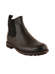 Pelle Albero Black Chelsea Casual Boots
