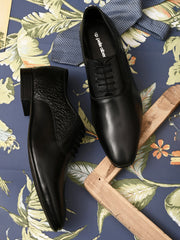 Pelle Albero Black Formal Derby For Men