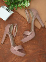 Pelle Albero Pink Heel Sandal For Women