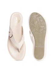 Pelle Albero Beige Womens Beige Flat Heel Slippers