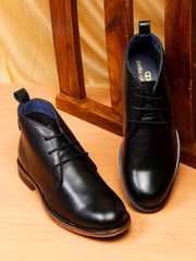 Pelle Albero Black Boots for Men