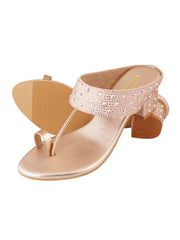 Pelle Albero Gold Womens Slippers