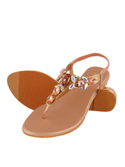Pelle Albero Pink Casual Slip-On Sandal For Girl's/Women