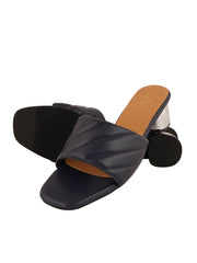 Pelle Albero Navy Casual Slip-On Slipper For Girl's/Women