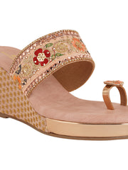 Pelle Albero Pink Women Fancy Slippers