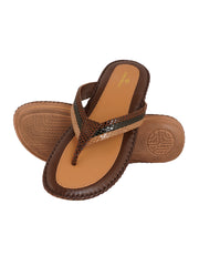 Pelle Albero Brown Women comfortable Slippers