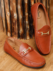Pelle Albero Cognac Men's Slip Ons