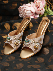 Pelle Albero Antic Block Heel Sandals for Women