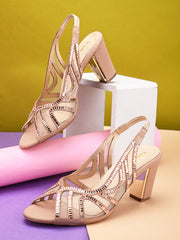 Pelle Albero Rose Heel Sandal For Women