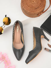 Pelle Albero Black Casual Pumps For Women