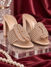 Pelle Albero Women Block Heel GOLD Sandals