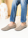 Pelle Albero Male's Beige Leather Casual Mojari