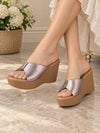 Pelle Albero Women Wedge Heel GMETAL Sandals