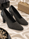 Pelle Albero Women Cone Heel BLACK Sandals