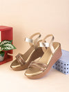 Pelle Albero Women Embellished Antic Colour Wedge Heel Sandals