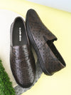 Pelle Albero Male's Brown Leather Casual Mojari