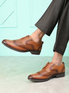 Pelle Albero Men Tan Colour Leather Brogue Shoes