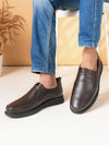 Pelle Albero Male's Brown Leather Formal Mocassion