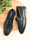 Pelle Albero Men Black Colour Leather Mocassin Shoes
