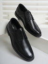 Pelle Albero Men Black Solid Leather Formal Derbys