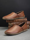 Pelle Albero Men's Tan Genuine Leather Slip-on Casual Mojari