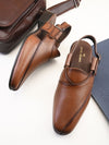 PELLE ALBERO Men Tan Back-strap Formal
