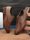 pelle albero Men Textured Formal Derbys