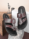 Pelle Albero Cherry Leather Slippers for Men