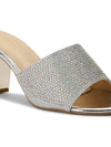 Pelle Albero Silver Heel Sandal For Women