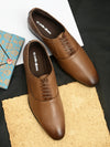 Pelle Albero Tan Formal Derby For Men