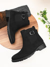 PELLE ALBERO Women Black Buckle Boots