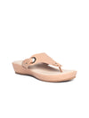 Pelle Albero Beige Womens Pink Platform Heel Slippers