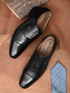 Pelle Albero Black Formal Derby For Men