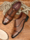 Pelle Albero Cognac Formal Derby For Men