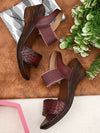 Pelle Albero Maroon Wadegs Sandal For Girl's/Women