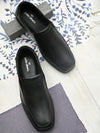 Pelle Albero Black Formal Monk Shoes For Men