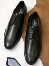 Pelle Albero Black Formal Derby For Men