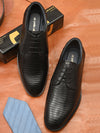 Pelle Albero Black Derby for Men