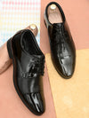 Pelle Albero Black Formal Derby For Men