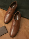 Pelle Albero Tan Formal Derby For Men