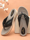 Pelle Albero Black Flats for Women