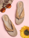 Pelle Albero Beige Flats for Women