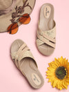 Pelle Albero Beige Flats for Women
