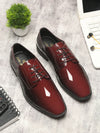 Pelle Albero Maroon Mens Formal Shoes