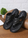 Pelle Albero Black Mens Slippers